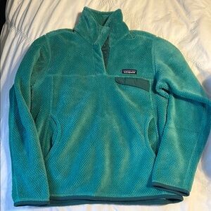 Patagonia Teal Fleece Pullover